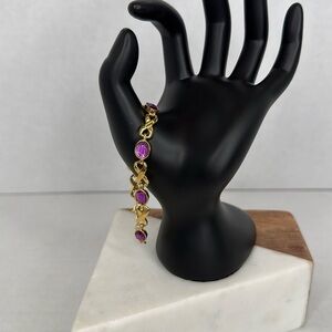 Avon Gold and Purple Women's Bracelet